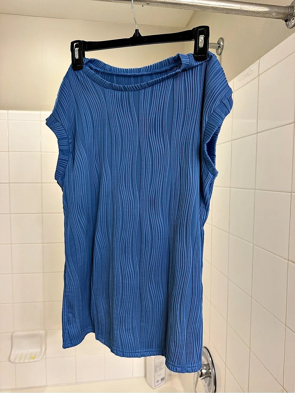 Blue Pleated Mini Dress Size Medium